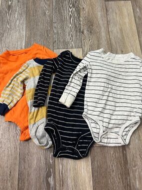 Bundle baby boy long sleeve bodysuits